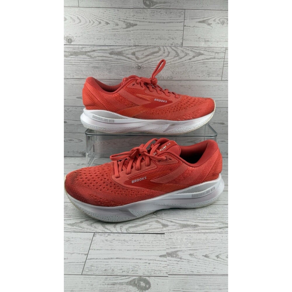 Brooks Adrenaline GTS 24 Cayenne White Fire Women’s Sz 11B Running Shoes #669